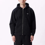 Established Works Bold Zip Hoodie - Black