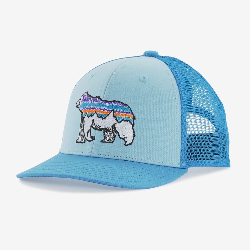 Kids' Trucker Hat - Fitz Bear Fin Blue