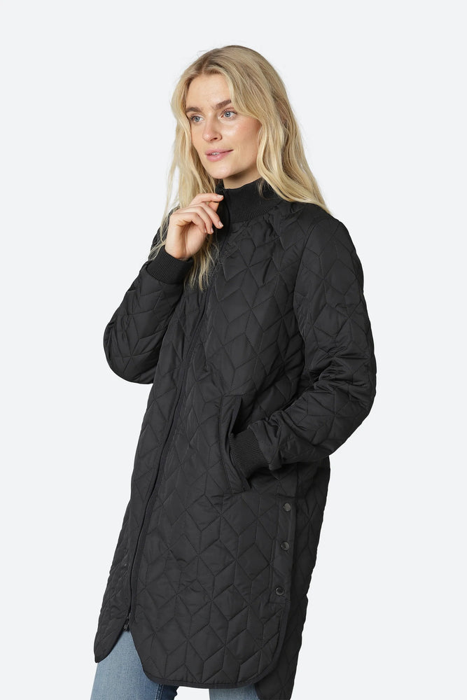 
            
                Load image into Gallery viewer, Padded Quilt Coat - Black
            
        
