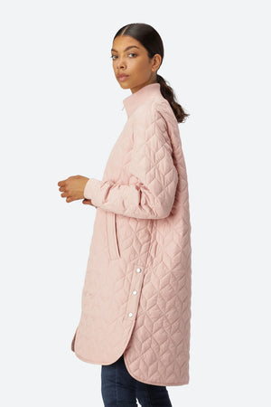 Padded Quilt Coat - Pale Pink