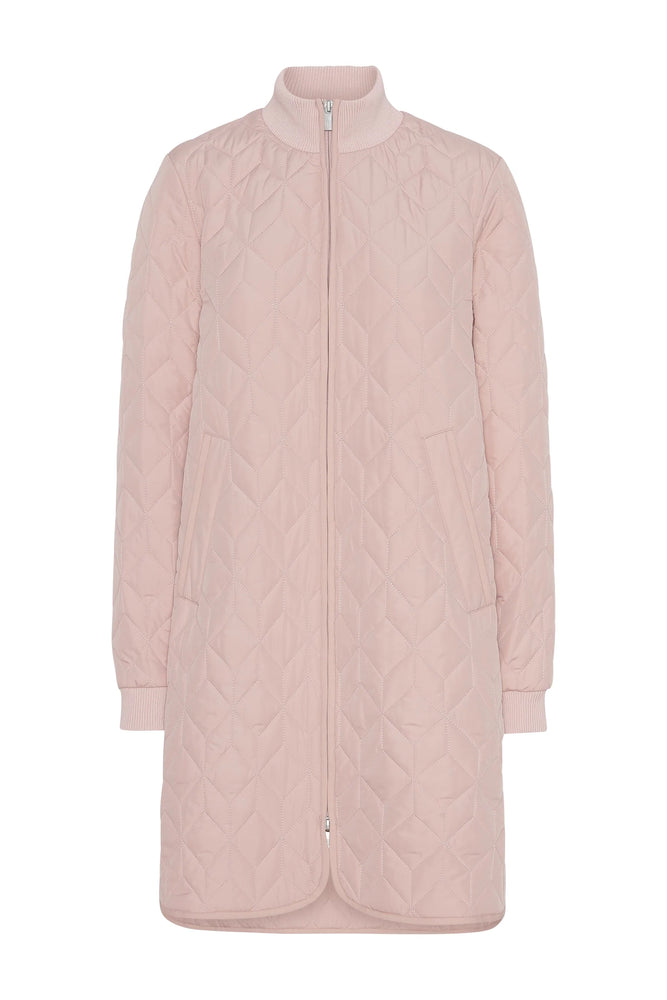 Padded Quilt Coat - Pale Pink