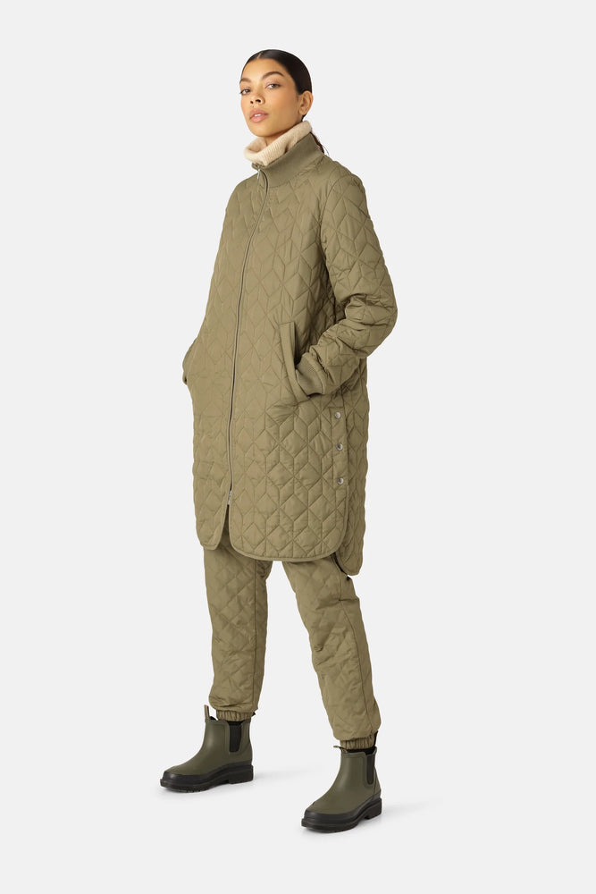 
            
                Load image into Gallery viewer, Padded Quilt Coat - Sage
            
        