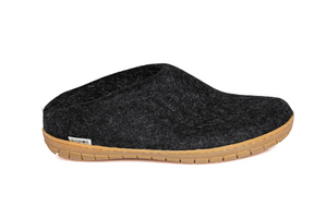 
            
                Load image into Gallery viewer, Slip-On Rubber Sole Slipper -Charcoal
            
        