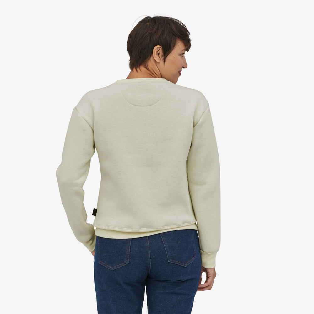 W's Ridge Rise Stripe Uprisal Crew Sweatshirt - Birch White