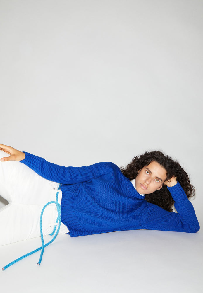Amaliaa Compact Knit Pullover - Dynamo Blue