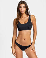 Solid Bralette Bikini Top - Black - RVCA