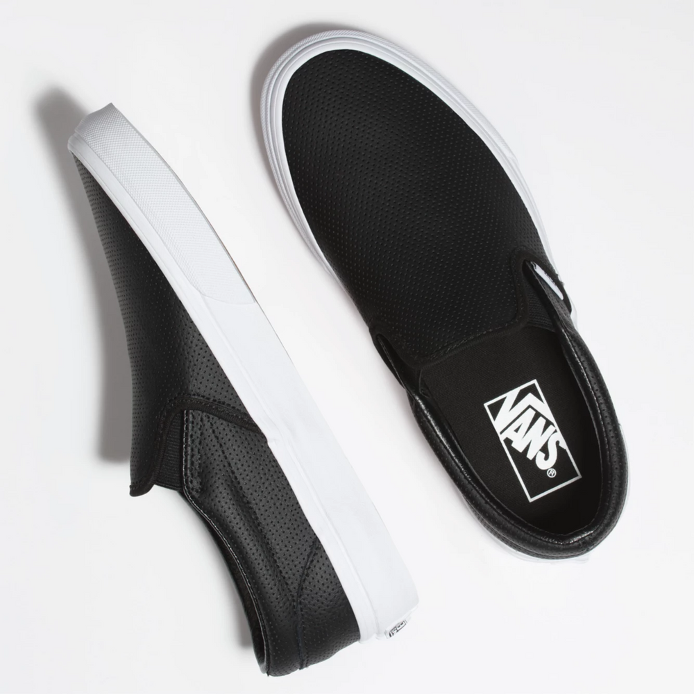 Classic Slip-On | Perf Leather - Black
