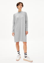 Fridaa Knit Dress - Light Grey Melange