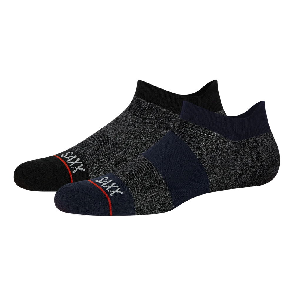 Whole Package 2-Pack - Low Show Socks / Black Heather/Ombre Rugby